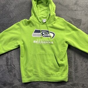 Seattle Seahawks Football Neon Green Majestic Medium #384